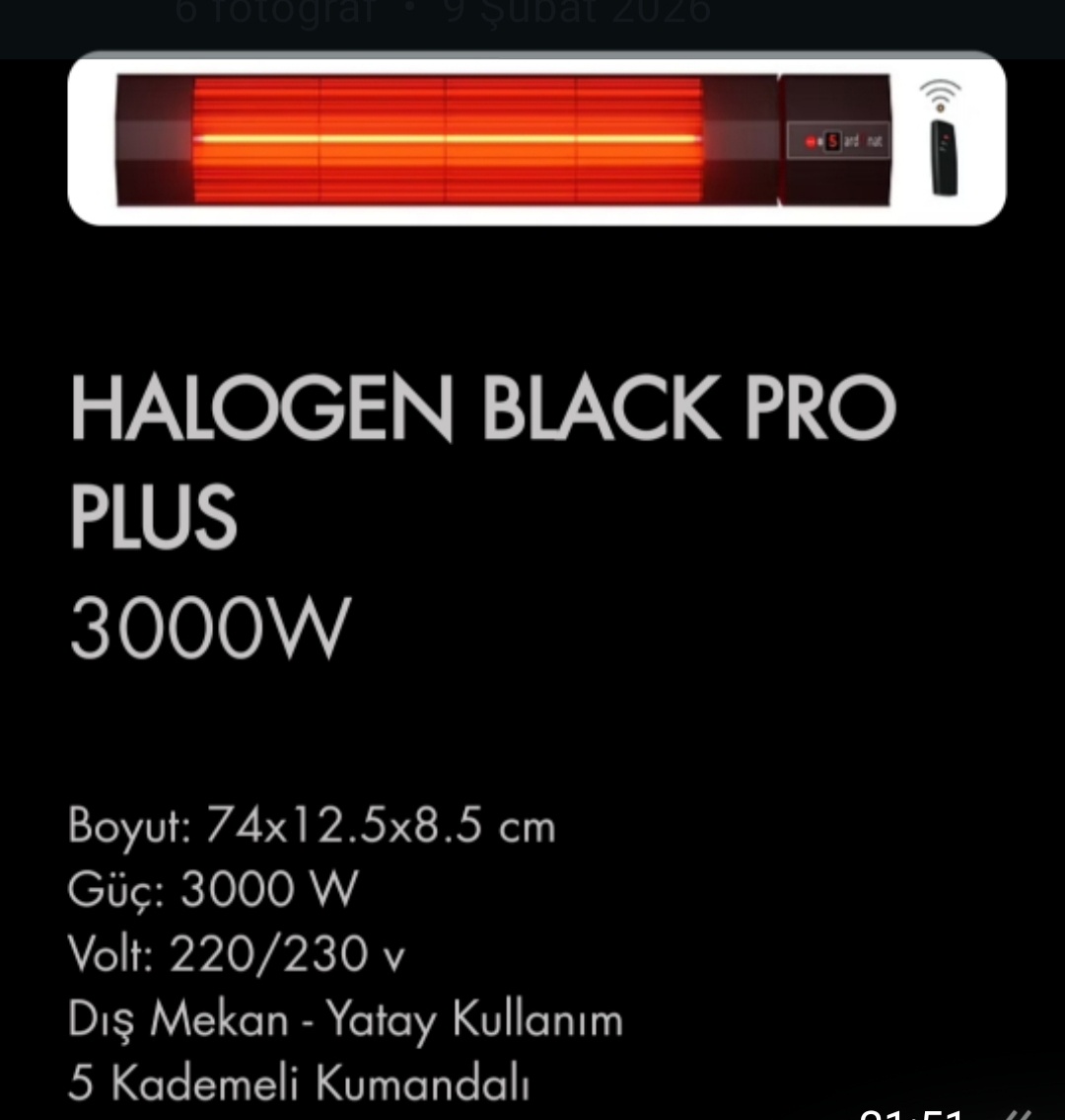 Halogen Black Pro Plus 3000W