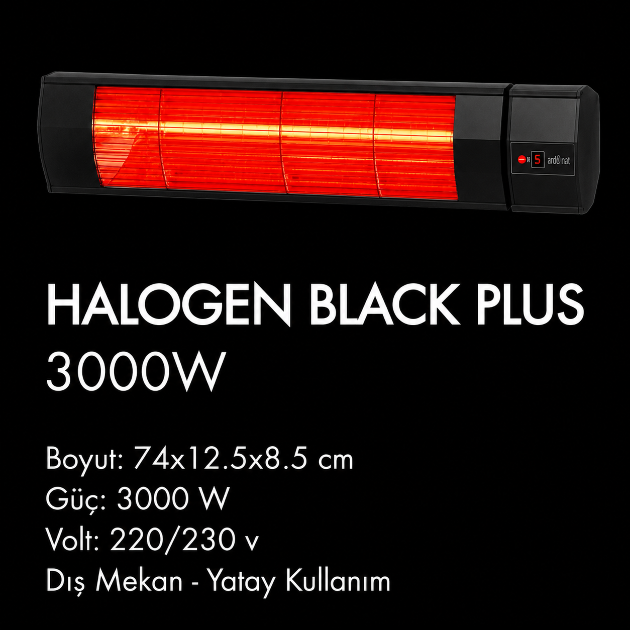Halogen Black Plus 3000W